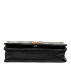 Chanel CC Logo Boy Chain Wallet Shoulder Bag Black Lambskin — view 3