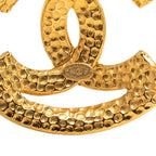 Chanel CC Logo Vintage Earrings Gold Plated — view 3