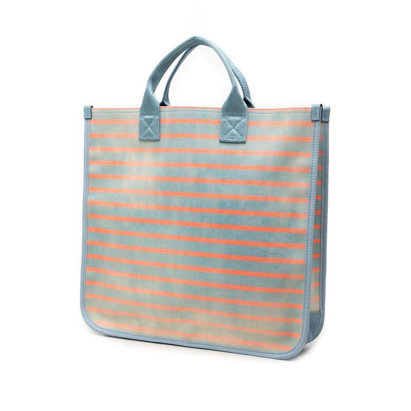Gucci Children's Peter Rabbit Tote Bag Blue Pink Canvas Nylon — view 2