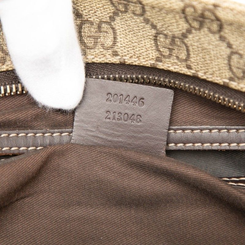 Gucci GG Supreme Crossbody Shoulder Bag Beige Brown — view 7