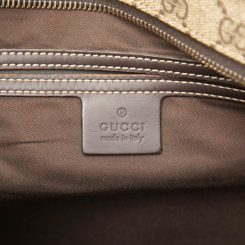 Gucci GG Supreme Crossbody Shoulder Bag Beige Brown — view 6