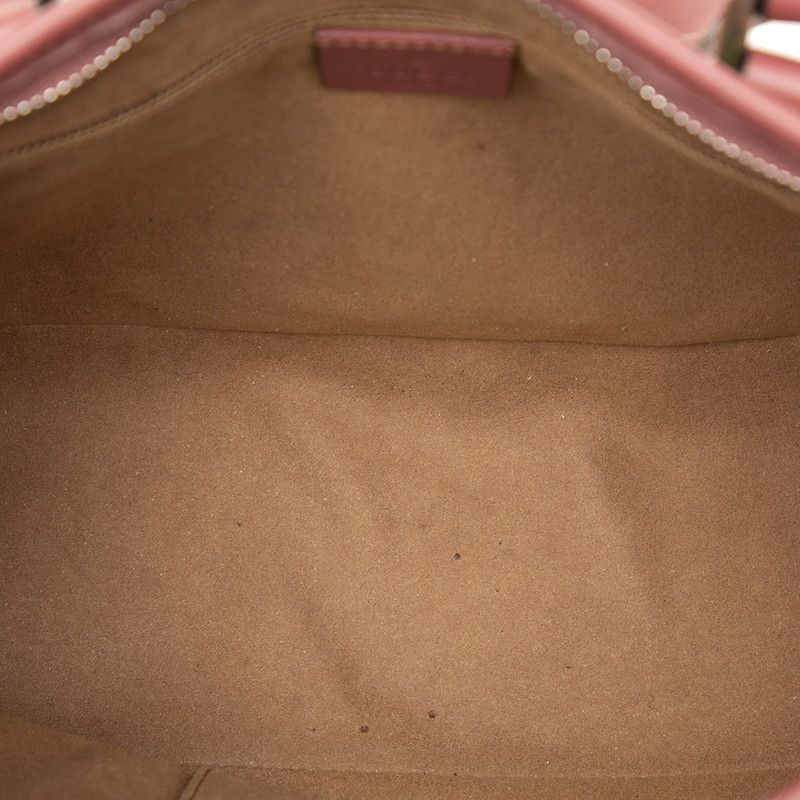 Gucci GG Blue Musk Shoulder Bag 2-Way Beige Pink Leather — view 4