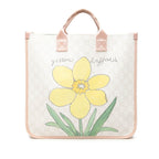 Gucci Children's GG Supreme Tote Flower Cat White Multicolor Leather