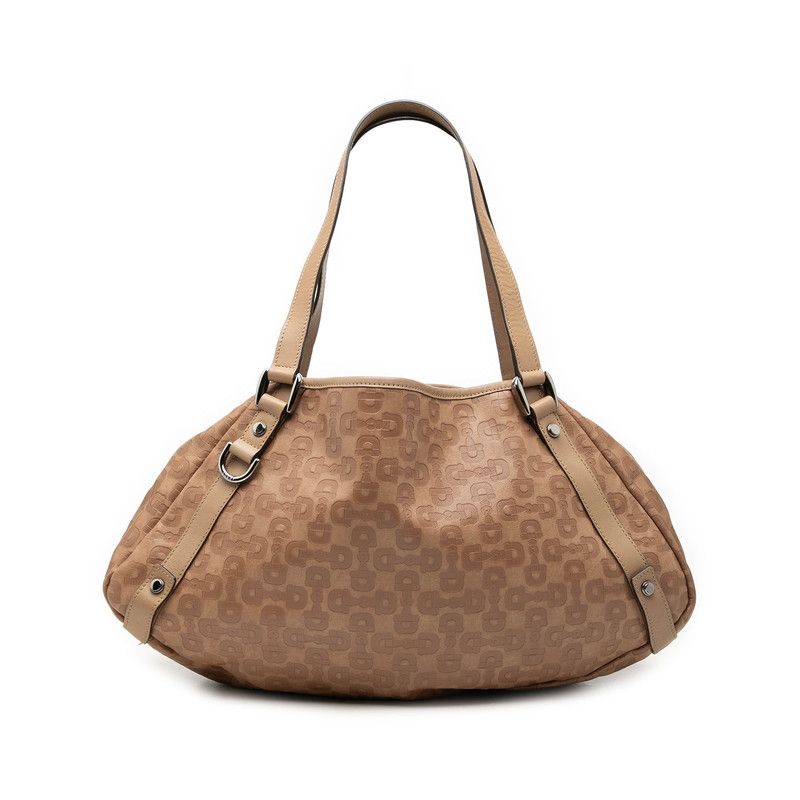 Gucci Horsebit Abbey Tote Bag Beige Leather