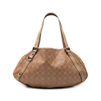 Gucci Horsebit Abbey Tote Bag Beige Leather