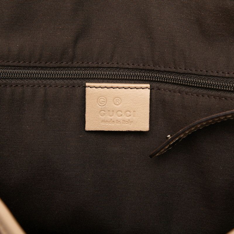 Gucci Horsebit Abbey Tote Bag Beige Leather — view 5