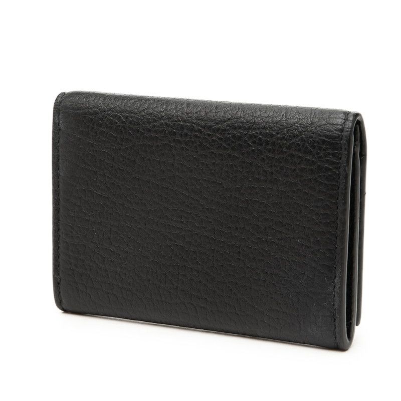 Gucci GG Marmont Card Case Business Holder Black Leather — view 2