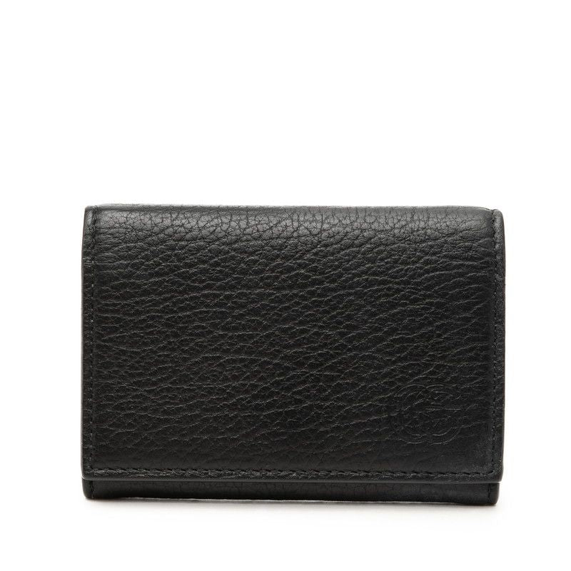 Gucci GG Marmont Card Case Business Holder Black Leather