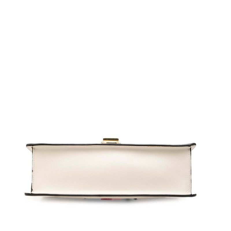 Gucci Sherry Line Sylvie Shoulder Bag White Leather — view 3