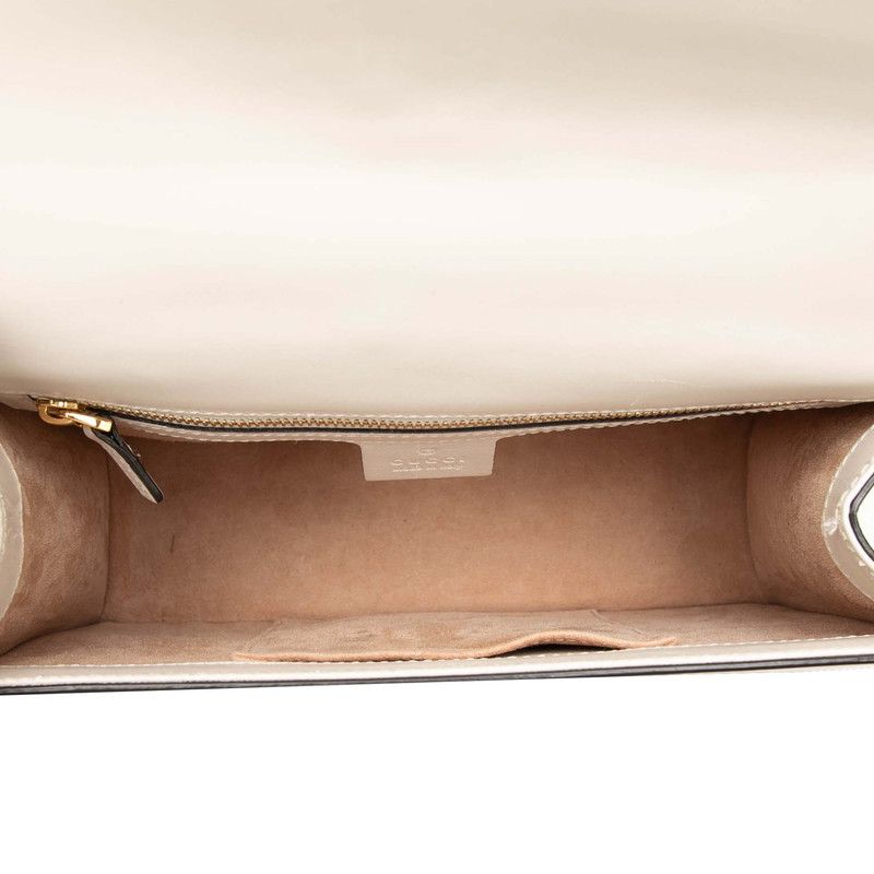 Gucci Sherry Line Sylvie Shoulder Bag White Leather — view 4