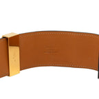 Hermes Collier de Chien Bracelet S Navy Gold Box Calf — view 6