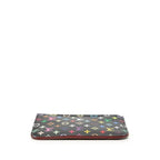 Louis Vuitton Monogram Multicolor Pochette Cles Coin Case Noir Black Leather — view 3