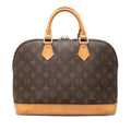 Louis Vuitton Monogram Alma Handbag Brown Leather