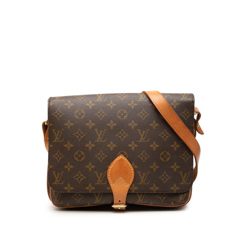 Louis Vuitton Monogram Cult Ciel GM Crossbody Shoulder Bag Brown Leather