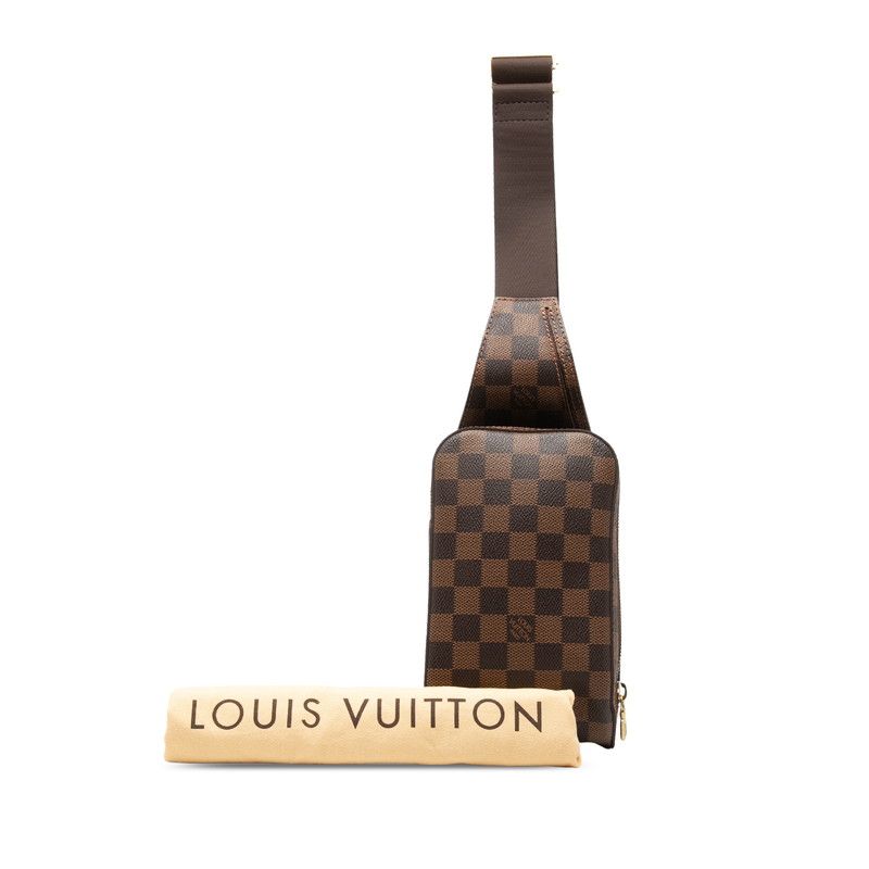 Louis Vuitton Damier Geronimos Shoulder Bag Brown — view 8