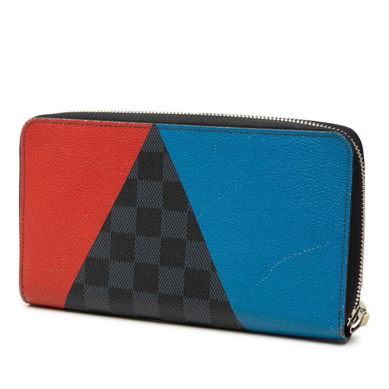 Louis Vuitton Damier Edge coating Luto Zippy Organizer Americas Cup Wallet Black — view 2