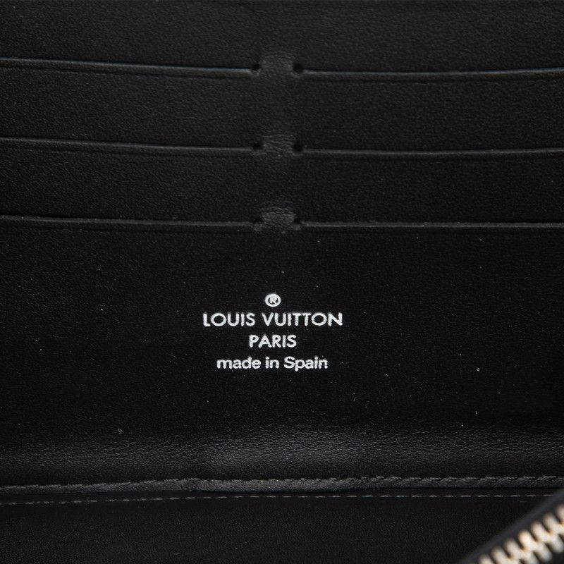 Louis Vuitton Damier Edge coating Luto Zippy Organizer Americas Cup Wallet Black — view 6