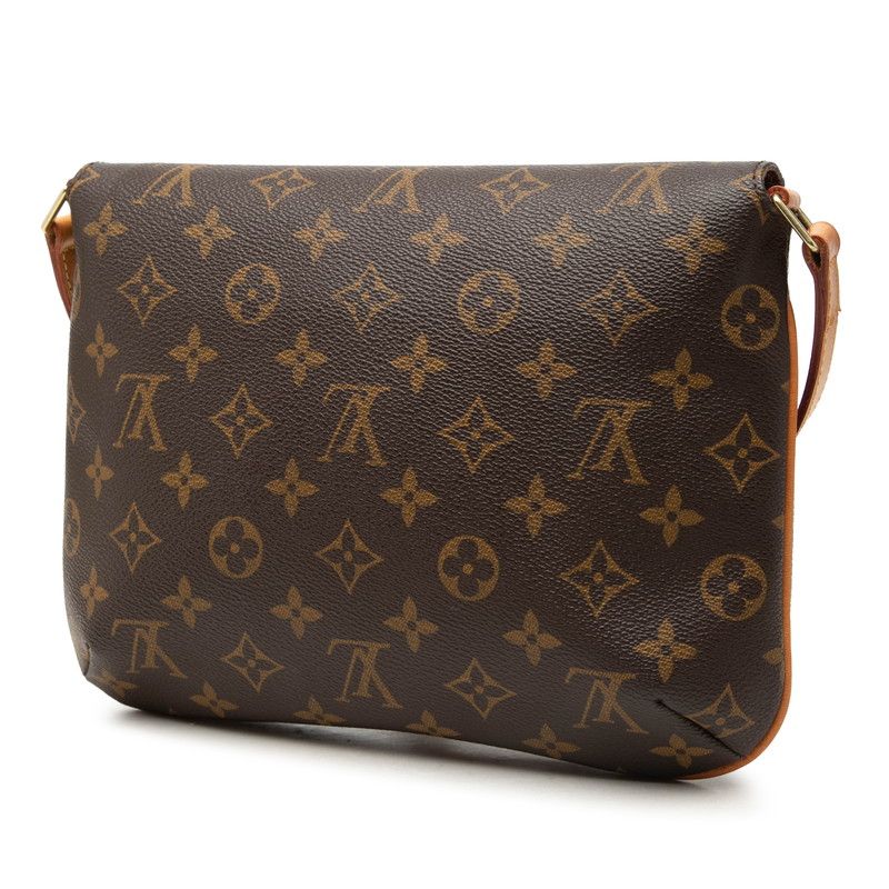 Louis Vuitton Monogram Musette Tango Short Shoulder Bag Brown Leather — view 2