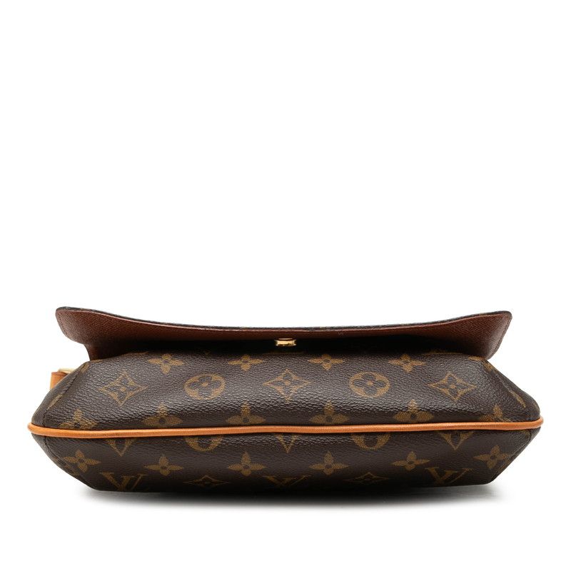 Louis Vuitton Monogram Musette Tango Short Shoulder Bag Brown Leather — view 3