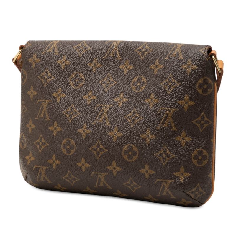 Louis Vuitton Monogram Musette Tango Short Shoulder Bag Brown Leather — view 2