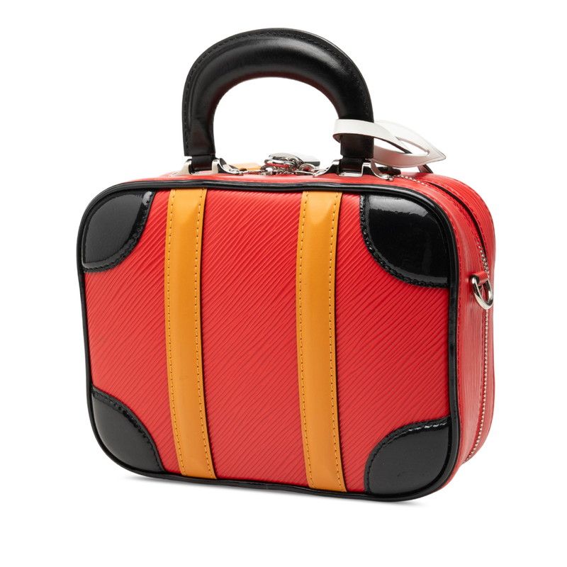Louis Vuitton Epi Vallisette BB 2-Way Shoulder Bag Rouge Red Black Leather — view 2