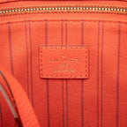 Louis Vuitton Monogram Empreinte Citadines PM Tote Shoulder Bag Orange Leather — view 5