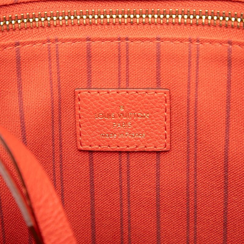 Louis Vuitton Monogram Empreinte Citadines PM Tote Shoulder Bag Orange Leather — view 5