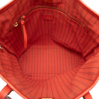 Louis Vuitton Monogram Empreinte Citadines PM Tote Shoulder Bag Orange Leather — view 4