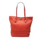 Louis Vuitton Monogram Empreinte Citadines PM Tote Shoulder Bag Orange Leather