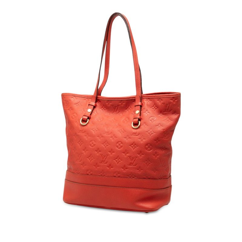 Louis Vuitton Monogram Empreinte Citadines PM Tote Shoulder Bag Orange Leather — view 2