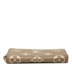 Louis Vuitton Monogram Empreinte Zippy Wallet Zip Around Tartrail Cream Beige — view 3