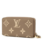 Louis Vuitton Monogram Empreinte Zippy Wallet Zip Around Tartrail Cream Beige — view 2