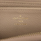 Louis Vuitton Monogram Empreinte Zippy Wallet Zip Around Tartrail Cream Beige — view 5