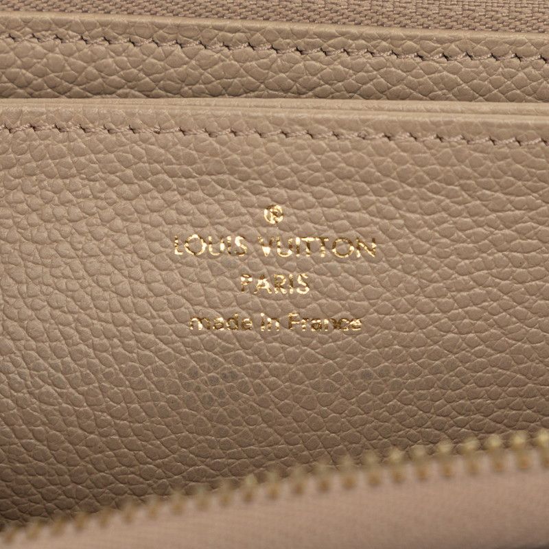Louis Vuitton Monogram Empreinte Zippy Wallet Zip Around Tartrail Cream Beige — view 5