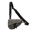 Dior Oblique Saddle Belt Bag Beige Navy Black Canvas Leather