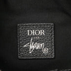 Dior Shawn Stussy Saddle Belt Bag Black Leather — view 5