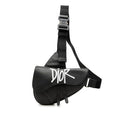 Dior Shawn Stussy Saddle Belt Bag Black Leather