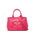 Prada Canapa Mini Shoulder Bag Pink Canvas