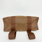 Hermes Her Line a Dos PM Backpack Canvas Brown Silver Vintage — view 8