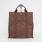 Hermes Her Line a Dos PM Backpack Canvas Brown Silver Vintage — view 2