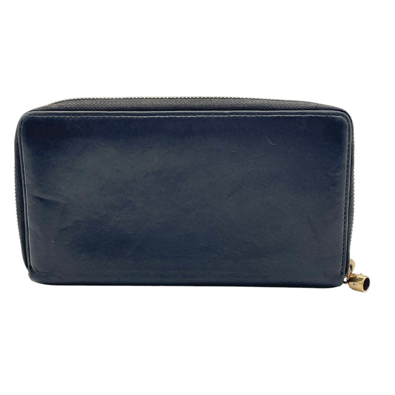 Gucci Soho Zip Around Wallet Billfold Coin Purse Leather Black Gold GG Logo — view 3