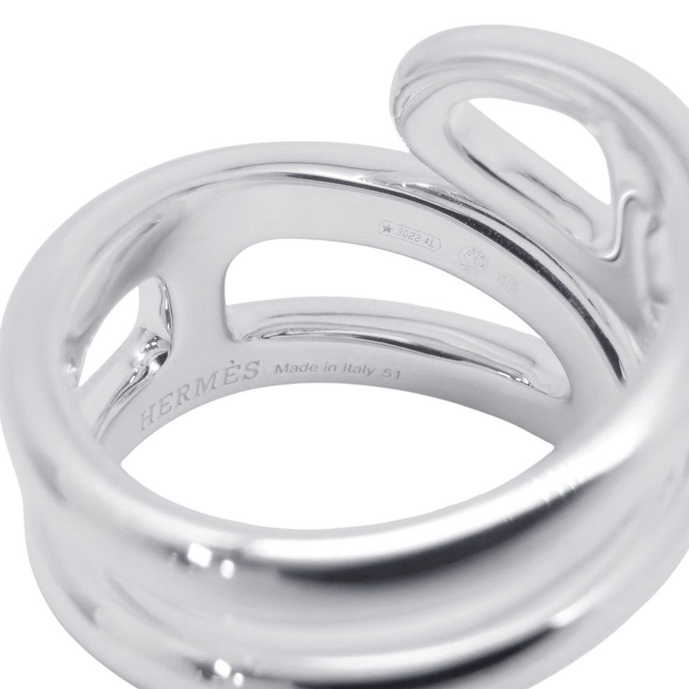 Hermes Ring Chaine D'ancre Twist Punk PM 925 Sterling Silver — view 6