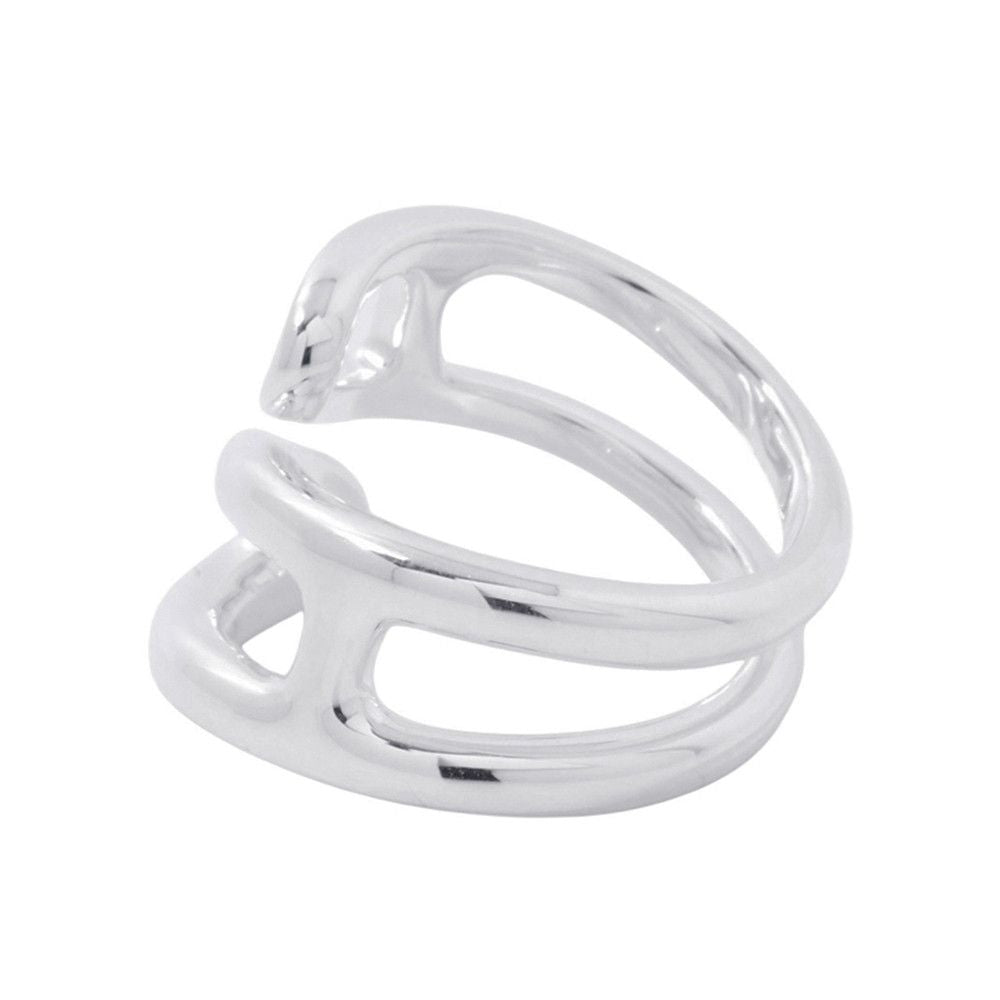 Hermes Ring Chaine D'ancre Twist Punk PM 925 Sterling Silver — view 2
