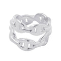Hermes Ring Chaine D'ancre Double Row Enchainee