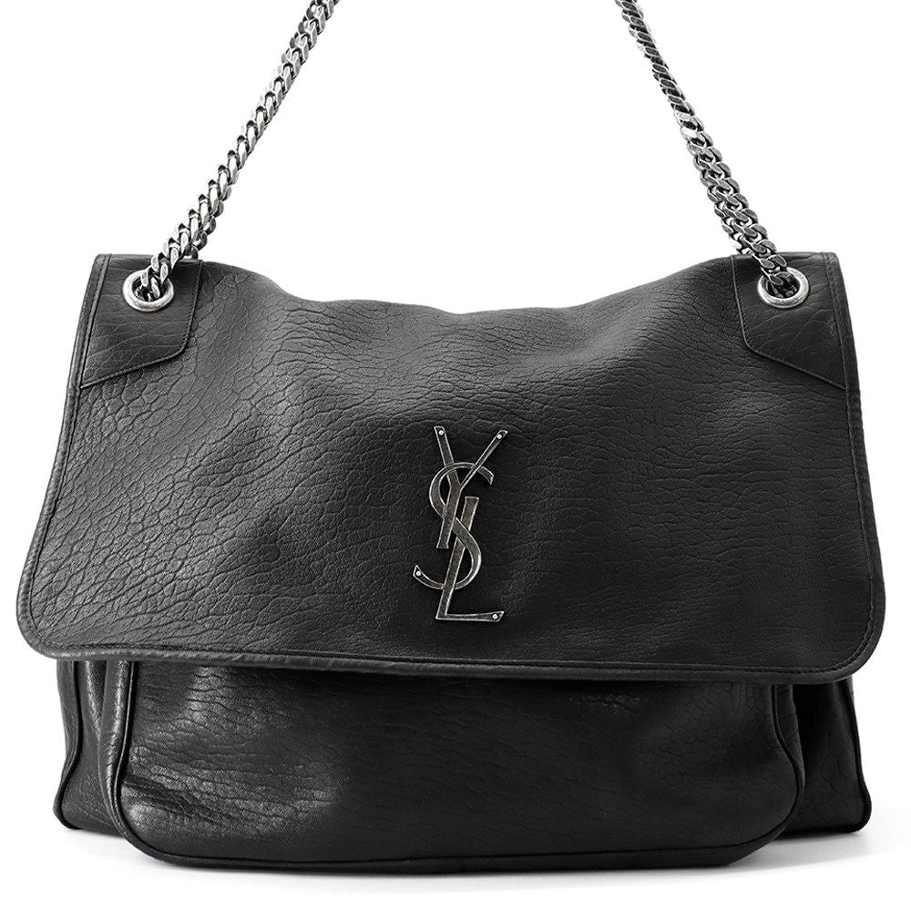Saint Laurent Paris Chain Shoulder Bag Niki Large Lambskin Black