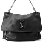 Saint Laurent Paris Chain Shoulder Bag Niki Large Lambskin Black