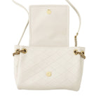 Saint Laurent Paris Chain Shoulder Bag Nolita Mini Lambskin White — view 6