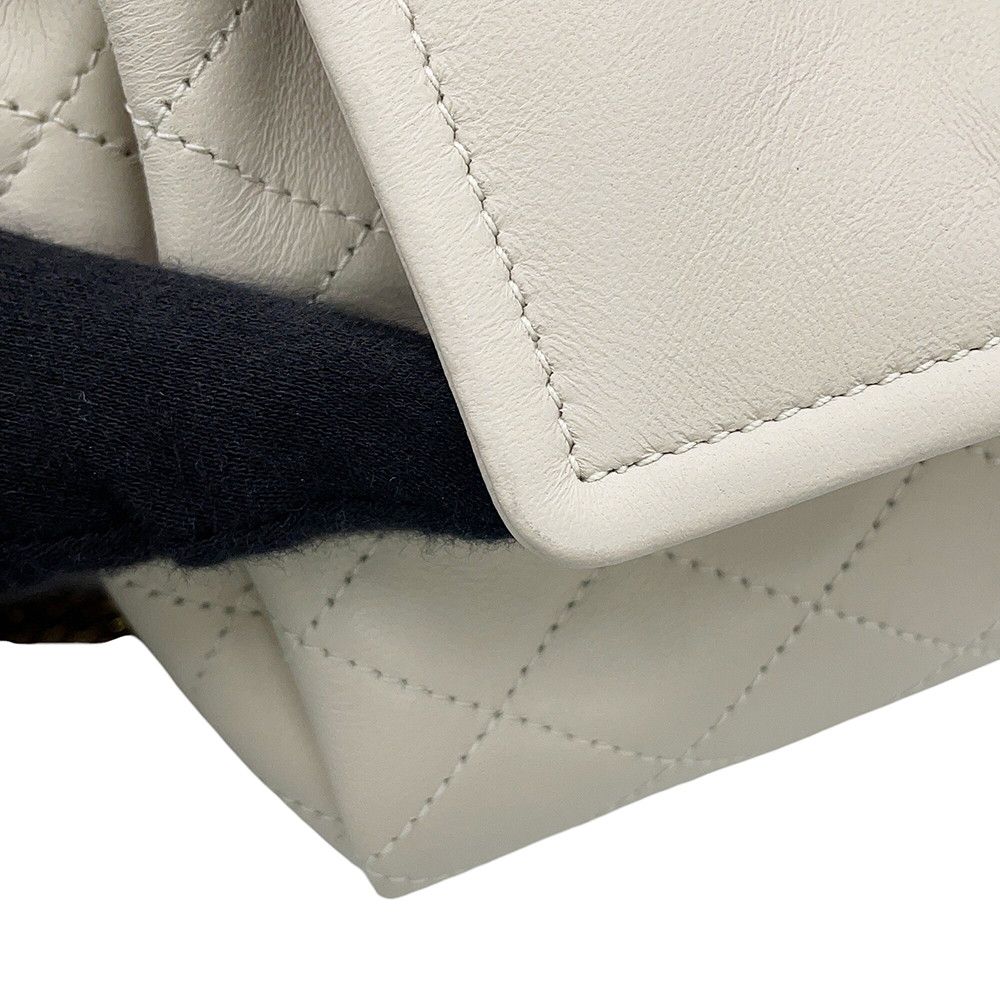 Saint Laurent Paris Chain Shoulder Bag Nolita Mini Lambskin White — view 8