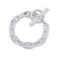 Hermes Bracelet Chaine D'ancre Frame Silver