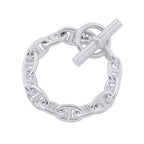 Hermes Bracelet Chaine D'ancre Frame Silver